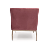 Pink Velvet Arm Chair Mauve Rose Velvet GH011-VP Zentique