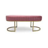 Pink Velvet Bench