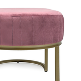 Pink Velvet Bench Mauve Rose Velvet GH013-VP Zentique