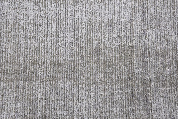 Rizzy Grand Haven GH718A Hand Loomed Transitional Wool / Viscose Rug Light Gray 9' x 12'