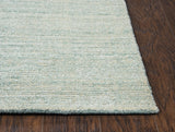 Rizzy Grand Haven GH722A Hand Loomed Transitional Wool / Viscose Rug Aqua 9' x 12'
