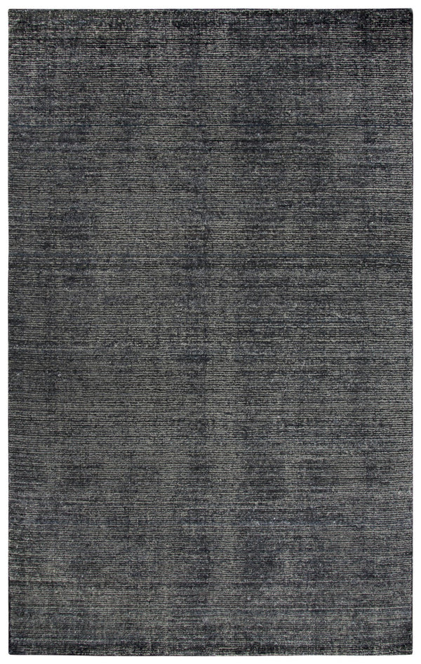 Rizzy Grand Haven GH724A Hand Loomed Transitional Wool / Viscose Rug Black 9' x 12'