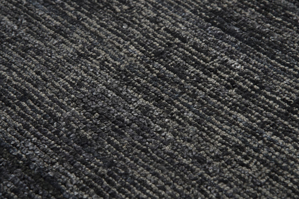 Rizzy Grand Haven GH724A Hand Loomed Transitional Wool / Viscose Rug Black 9' x 12'