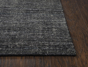 Rizzy Grand Haven GH724A Hand Loomed Transitional Wool / Viscose Rug Black 9' x 12'