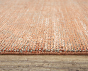 Rizzy Grand Haven GH726A Hand Loomed Transitional Wool / Viscose Rug Terracotta 9' x 12'