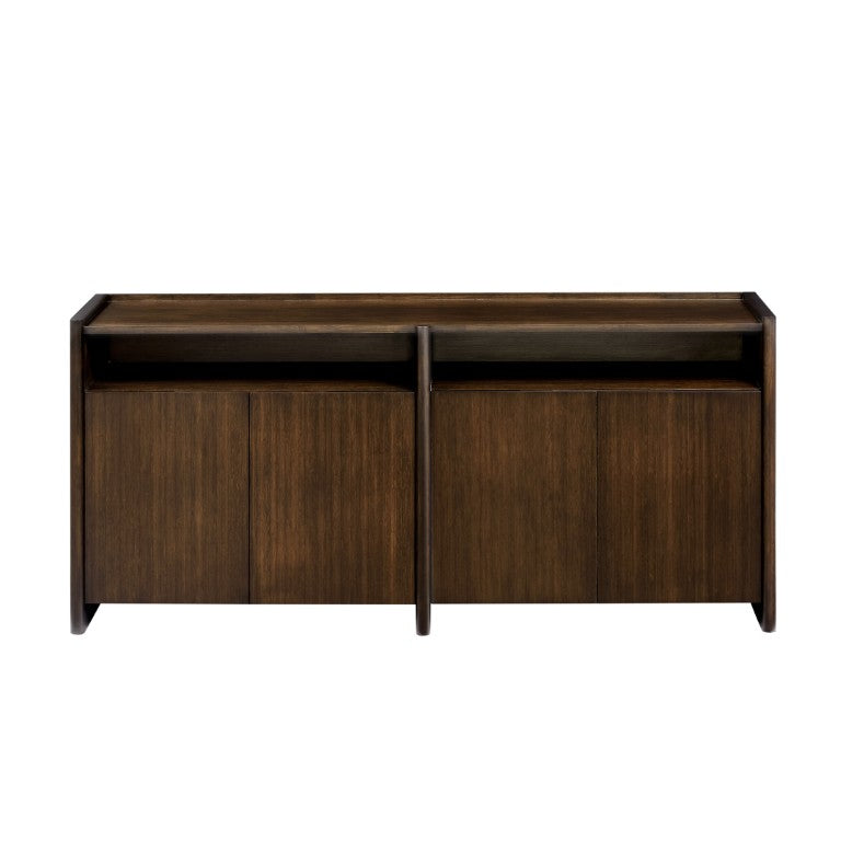 Greenington Hudson Solid Bamboo Sideboard Walnut Stain Dining Storage Credenza Media Console GHS002BL