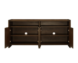 Greenington Hudson Solid Bamboo Sideboard Walnut Stain Dining Storage Credenza Media Console GHS002BL