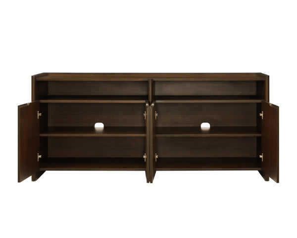 Greenington Hudson Solid Bamboo Sideboard Walnut Stain Dining Storage Credenza Media Console GHS002BL