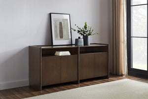 Greenington Hudson Solid Bamboo Sideboard Walnut Stain Dining Storage Credenza Media Console GHS002BL