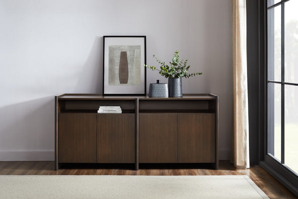 Greenington Hudson Solid Bamboo Sideboard Walnut Stain Dining Storage Credenza Media Console GHS002BL