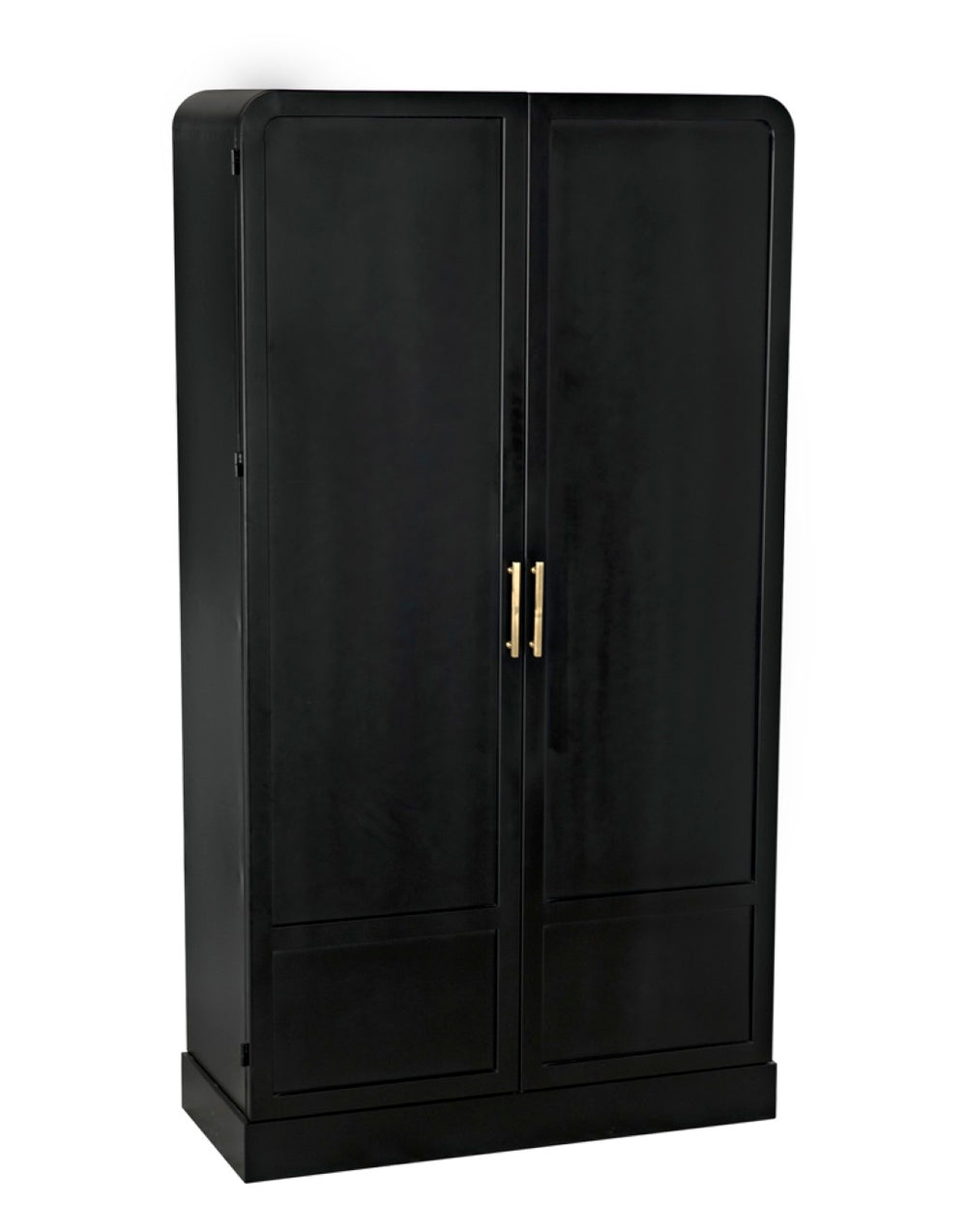 Noir Tresor Handcrafted Steel Hutch - Industrial-Style Storage Solution with Elegant Matte Black Finish GHUT152MTB