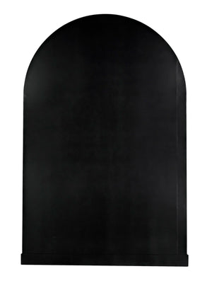 Noir Yoke Industrial Steel Hutch - Hand-Crafted Matte Black Storage Display for Modern Living Spaces GHUT154MTB