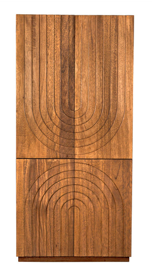 Noir Otto Hutch: Handcrafted Walnut Storage Showcase for Modern Homes, Natural Aesthetic & Timeless Elegance GHUT155DW