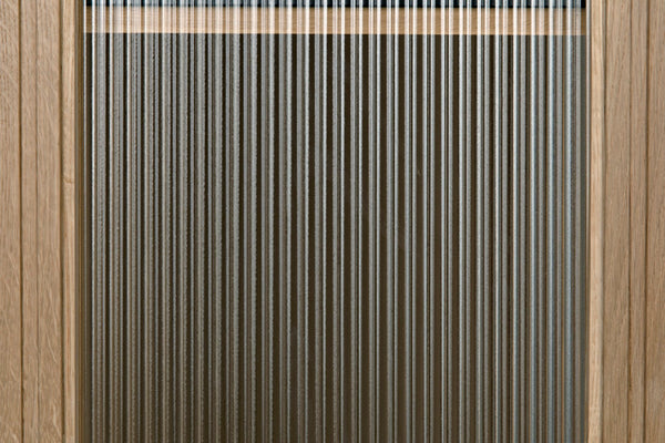 Noir Chester Hutch – Elegant White Oak Storage & Display Cabinet with Glass Accents for Home Décor GHUT159WO