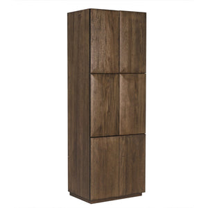 Noir Lucas Hutch - Elegant Dark Walnut Storage & Display Unit with Timeless Design for Any Space GHUT164DW