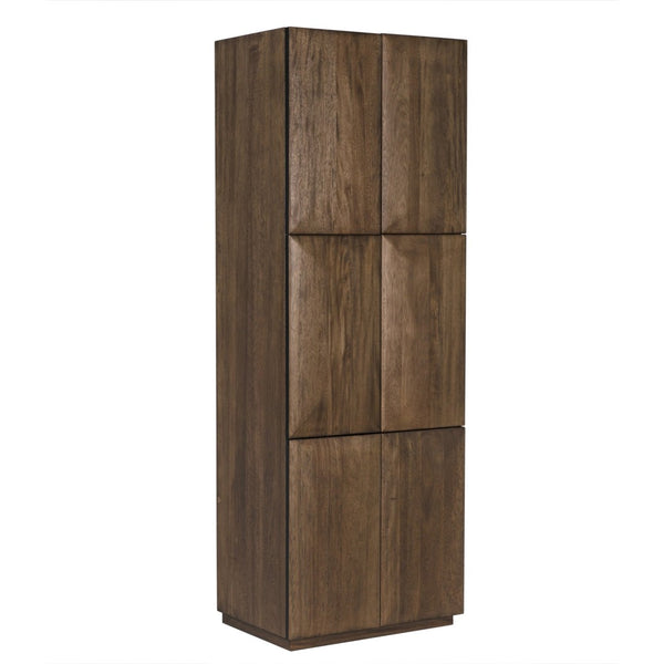 Noir Lucas Hutch - Elegant Dark Walnut Storage & Display Unit with Timeless Design for Any Space GHUT164DW