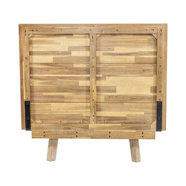 Lh Imports Gia Single Bed In Light Driftwood - Sturdy Solid Acacia Wood Design For Stunning Home Decor Beige Solid Acacia,Plywood Gia001sb