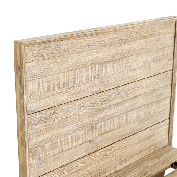 Lh Imports Gia Single Bed In Light Driftwood - Sturdy Solid Acacia Wood Design For Stunning Home Decor Beige Solid Acacia,Plywood Gia001sb