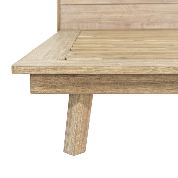 Lh Imports Gia Single Bed In Light Driftwood - Sturdy Solid Acacia Wood Design For Stunning Home Decor Beige Solid Acacia,Plywood Gia001sb