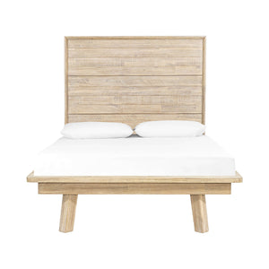 Lh Imports Gia Single Bed In Light Driftwood - Sturdy Solid Acacia Wood Design For Stunning Home Decor Beige Solid Acacia,Plywood Gia001sb