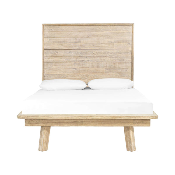 Lh Imports Gia Single Bed In Light Driftwood - Sturdy Solid Acacia Wood Design For Stunning Home Decor Beige Solid Acacia,Plywood Gia001sb