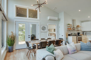 Lh Imports Gia Small Extension Dining Table 55/71” - Stylish Light Driftwood With Easy Butterfly Leaf System Beige Solid Acacia Wood,Foldable Butterfly Leaf System Gia010