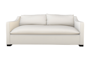 Moss Home Ginger 98" Sofa - Timeless Elegance With Distinctive Arm And Knife Edge Cushions For Your Home Cloud 100% Olefin Ging-sof-98-celclo