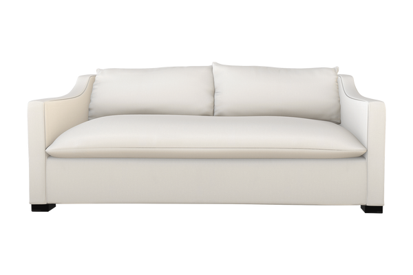 Moss Home Ginger 98" Sofa - Timeless Elegance With Distinctive Arm And Knife Edge Cushions For Your Home Cloud 100% Olefin Ging-sof-98-celclo