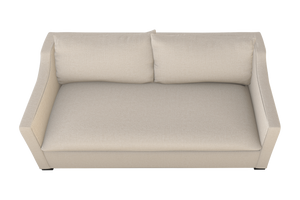 Moss Home Ginger 80" Sofa - Timeless Elegance With Distinctive Arm & Knife Edge Cushions For Modern Living Almond 100% Polyester Ging-sof-80-covalm