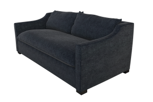 Moss Home Ginger 80" Sofa - Timeless Elegance With Distinctive Arm & Knife Edge Cushions For Modern Living Midnight 100% Polyester Ging-sof-80-covmid