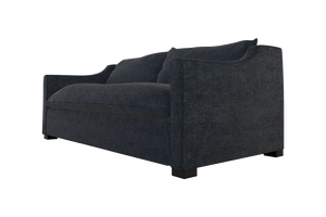 Moss Home Ginger 98" Sofa - Elegant Arm Design With Knife Edge Cushions For A Timeless Living Room Style Midnight 100% Polyester Ging-sof-98-covmid