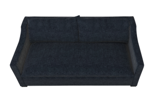 Moss Home Ginger 80" Sofa - Timeless Elegance With Distinctive Arm & Knife Edge Cushions For Modern Living Midnight 100% Polyester Ging-sof-80-covmid