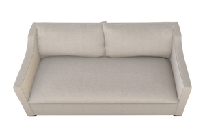 Moss Home Ginger 98" Sofa - Elegant Arm Design With Knife Edge Cushions For A Timeless Living Room Style Platinum 100% Polyester Ging-sof-98-covpla