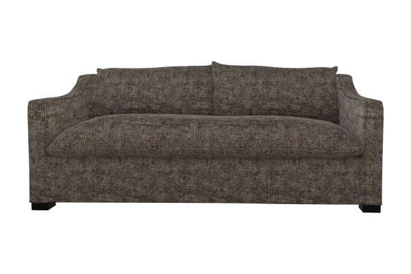 Moss Home Ginger 80" Sofa - Timeless Elegance With Distinctive Arm & Knife Edge Cushions For Modern Living Truffle 100% Polyester Ging-sof-80-covtru