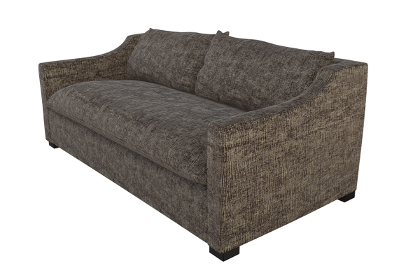 Moss Home Ginger 98" Sofa - Elegant Arm Design With Knife Edge Cushions For A Timeless Living Room Style Truffle 100% Polyester Ging-sof-98-covtru