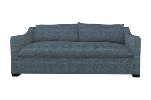 Moss Home Ginger 80" Sofa - Elegant Design With Distinctive Arm And Knife Edge Cushions For Modern Living Spaces Chambray 100% Polyester Ging-sof-80-doucha