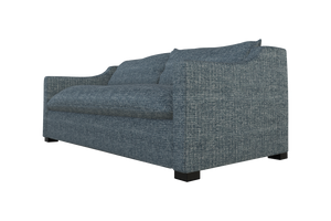 Moss Home Ginger 80" Sofa - Elegant Design With Distinctive Arm And Knife Edge Cushions For Modern Living Spaces Chambray 100% Polyester Ging-sof-80-doucha