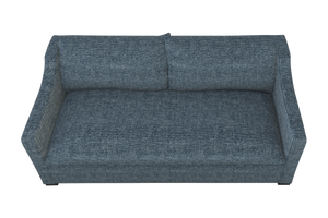 Moss Home Ginger 98" Sofa - Elegant Arm Design With Stylish Knife Edge Cushions For Contemporary Living Spaces Chambray 100% Polyester Ging-sof-98-doucha