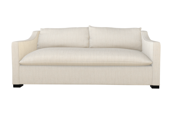 Moss Home Ginger 80" Sofa - Elegant Design With Distinctive Arm And Knife Edge Cushions For Modern Living Spaces Linen 100% Polyester Ging-sof-80-doulin