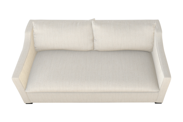 Moss Home Ginger 98" Sofa - Elegant Arm Design With Stylish Knife Edge Cushions For Contemporary Living Spaces Linen 100% Polyester Ging-sof-98-doulin