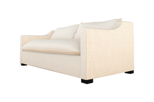 Moss Home Ginger 80" Sofa - Classic Contemporary Design With Distinctive Arm And Knife Edge Cushions For Style Cloud 100% Olefin Ging-sof-80-halclo