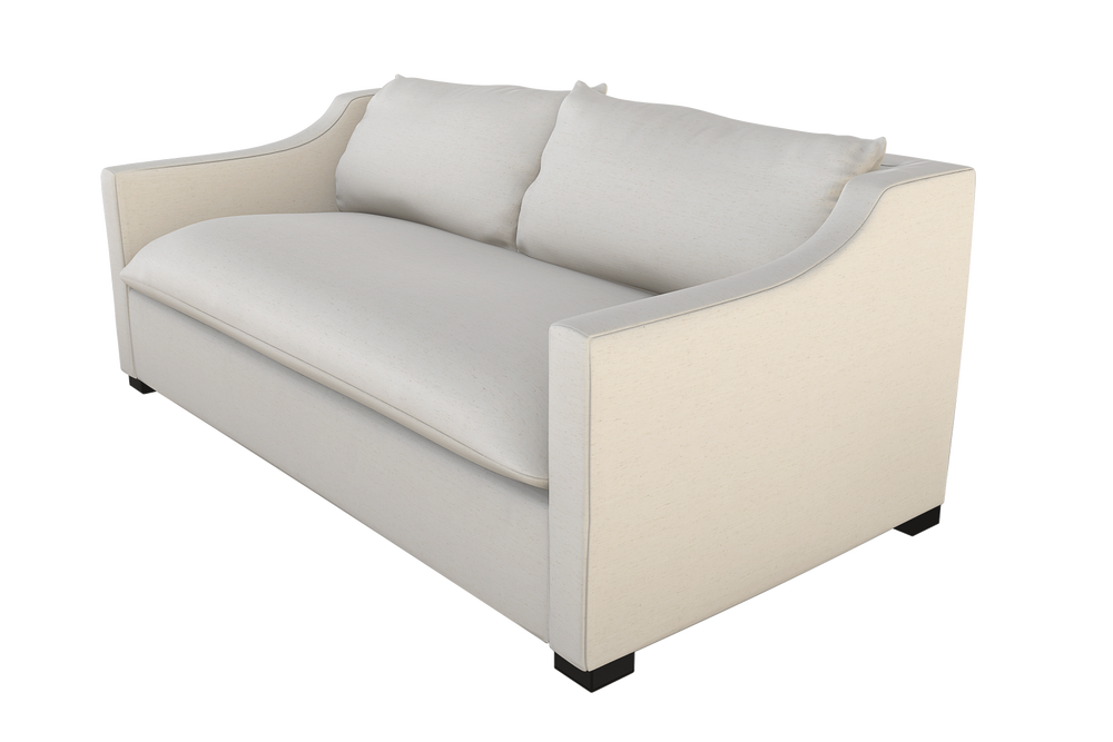 Moss Home Ginger 98" Sofa - Stylish Hot Seat Vanilla Fabric With Classic & Contemporary Design For Your Home Vanilla 90% Polyester,10% Linen Ging-sof-98-hotvan