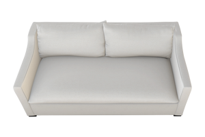Moss Home Ginger 80" Sofa - Classic Meets Contemporary In Hot Seat Vanilla Fabric For Stylish Living Spaces Vanilla 90% Polyester,10% Linen Ging-sof-80-hotvan