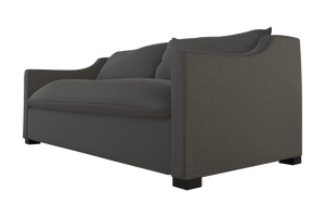 Moss Home Ginger 80" Sofa - Unique Arm Design & Knife Edge Cushions For Stylish Living Room Comfort Anthracite 54% Polyester 36% Viscose 10% Linen Ging-sof-80-offant