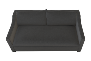 Moss Home Ginger 80" Sofa - Unique Arm Design & Knife Edge Cushions For Stylish Living Room Comfort Anthracite 54% Polyester 36% Viscose 10% Linen Ging-sof-80-offant