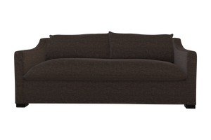 Moss Home Ginger 80" Sofa - Classic And Contemporary Design With Distinctive Arm And Knife Edge Cushions Espresso 100% Polyester Ging-sof-80-shoesp