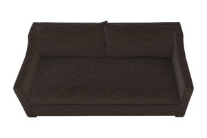 Moss Home Ginger 80" Sofa - Classic And Contemporary Design With Distinctive Arm And Knife Edge Cushions Espresso 100% Polyester Ging-sof-80-shoesp