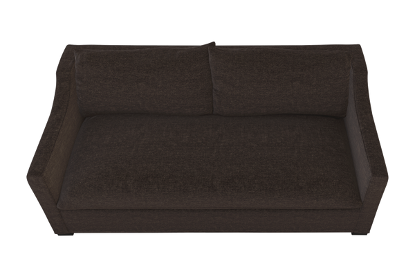 Moss Home Ginger 80" Sofa - Classic And Contemporary Design With Distinctive Arm And Knife Edge Cushions Espresso 100% Polyester Ging-sof-80-shoesp