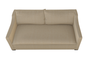 Moss Home Ginger 80" Sofa - Classic And Contemporary Design With Distinctive Arm And Knife Edge Cushions Sand 100% Polyester Ging-sof-80-shosan