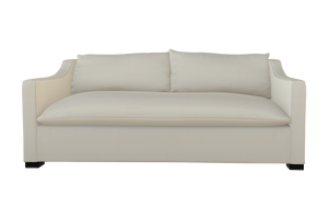 Moss Home Ginger 98" Sofa - Classic Meets Contemporary With Distinctive Arm And Elegant Knife Edge Cushions Cloud 100% Polyester Ging-sof-98-shoclo